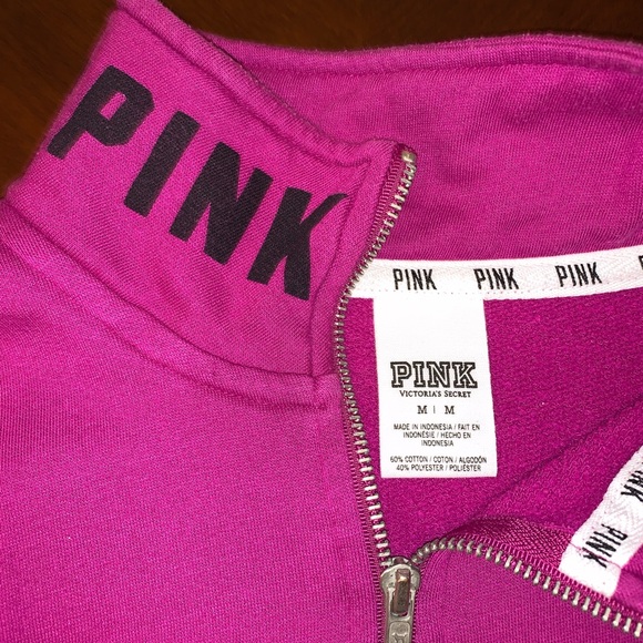 Victoria’s Secret PINK hot pink sweatshirt - Picture 3 of 4